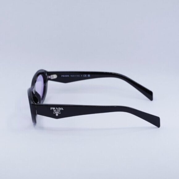 🕶️ New Prada PR26ZS 16K40J Sunglasses Black Frame, Violet Lenses - Picture 6 of 11